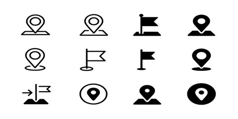 Set of business and web icons featuring vector symbols for internet technology, music media, and computer design elements including a clock, search button, and people pictogram illustration