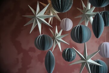 A photograph of an elegant holiday backdrop