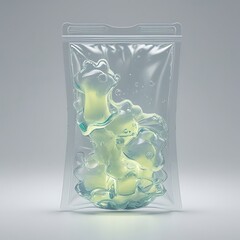 Photorealistic Shot Wooden Crate Box Partially Sprouting Small Green Leaves