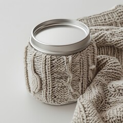High-angle Shot Glass Jar Filled Layers Colorful Sand Layers Create