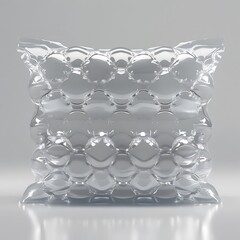 Artistic Shot Paper Tube Unrolling Like Scroll Isolated White Background