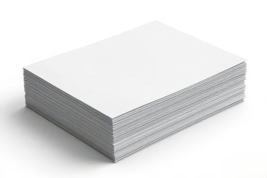 Sealed document stack, double blind evaluation element, isolated on white background
