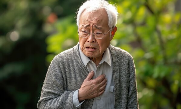 An adult male with chest pain