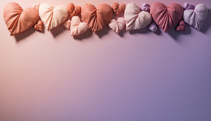 Romantic Floating Hearts &ndash; Soft Valentine Background Concepts