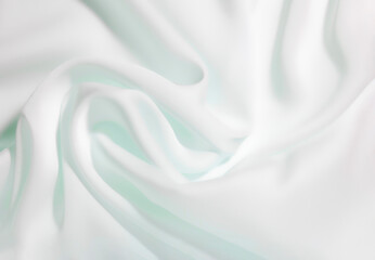 Obraz premium Cosmetic cream texture white colored background. Beauty product silk sample swatch