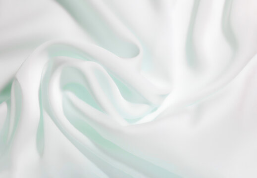 Cosmetic cream texture white colored background. Beauty product silk sample swatch