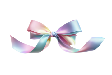 Colorful ribbon bow