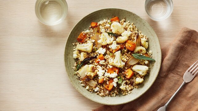 High-Angle Warm Spring Grain Bowl in the wild