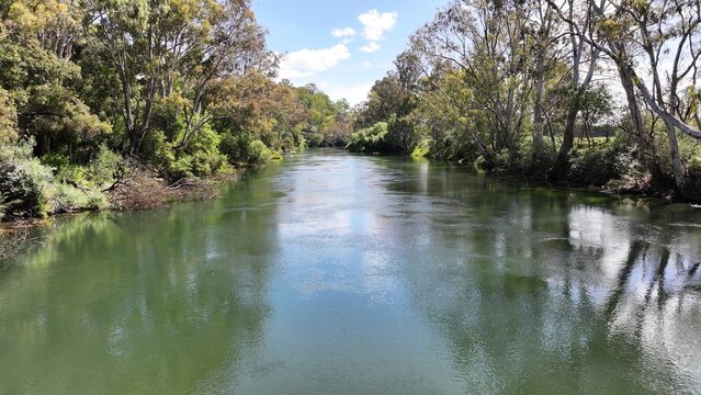 Aerial photo of Goulburn River Thornton Victoria Australia