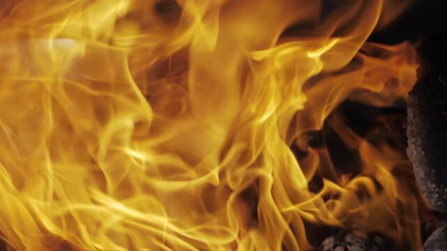 Burning Bright  Intense Flame in Motion