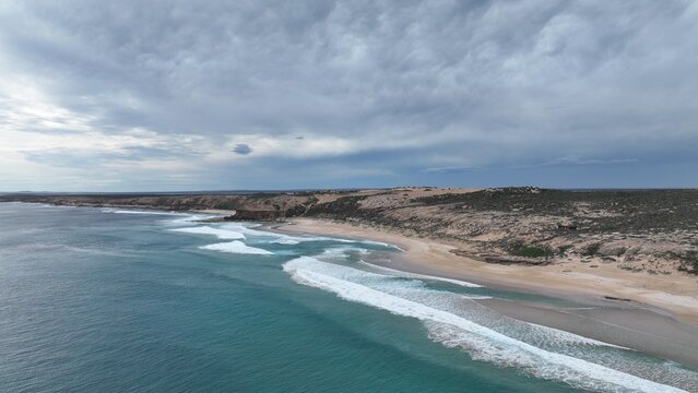 Aerial photo of Talia Beach South of Venus Bay South Australia