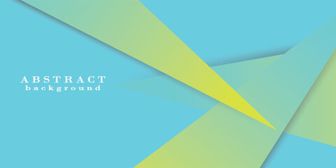 Bright blue and green gradient abstract background. Simple realistic paper cut design with light elements. design simple. modern background. vector ilustration.