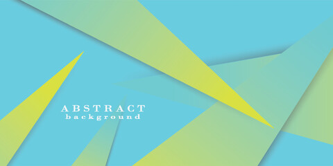 Bright blue and green gradient abstract background. Simple realistic paper cut design with light elements. design simple. modern background. vector ilustration. eps10.