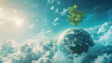 Environmental Protection Concept Sky And Clouds Copy Space