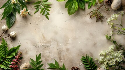 Organic Lifestyle Background With Natural Tones Copy Space