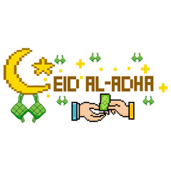 Eid Al-Adha Giving Pixel Art