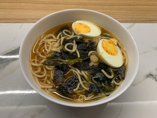 close up view of delicious asian food