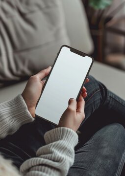 A phone mockup person electronics iphone.
