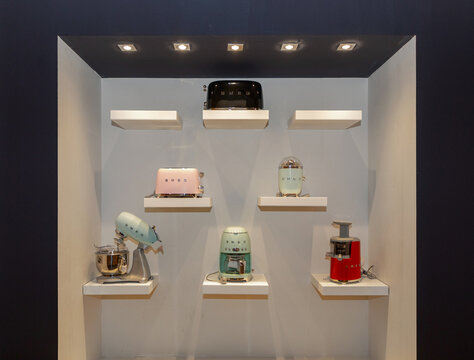 Modern Kitchen Appliances Italian Company Smeg Expo Booth