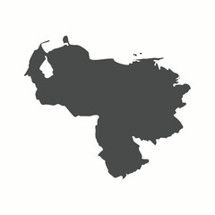 Silhouette of a Country Map