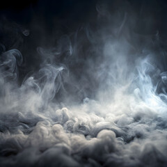 Abstract smoky fog background with layered semi-transparent mist, soft gradients