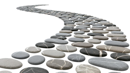 Curving Stepping Stone Path