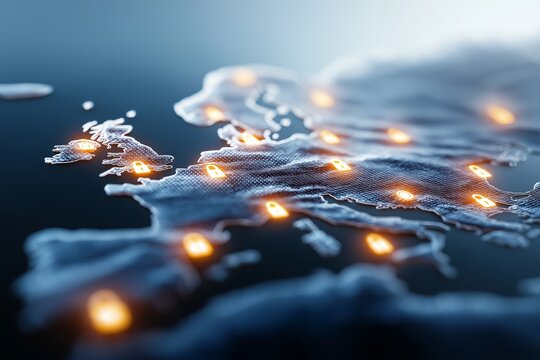 Digital map of Europe with glowing security locks symbolizing cybersecurity data protection digital sovereignty and the growing importance of privacy across European networks