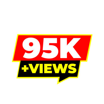 95K streaming audience png, creator dashboard badge, digital engagement icon, social growth tracker, broadcast popularity mark