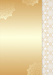 Elegant Islamic Floral Geometric Background for Luxury Ramadan and Wedding Design Use