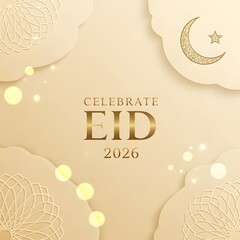 Eid 2026 Modern Greeting Backgrounds