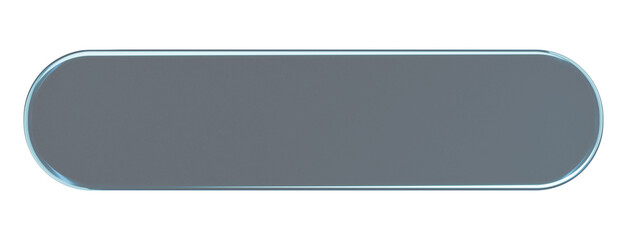 Obraz premium Dark Blue Liquid Glass Interface Bar with Transparent Glossy Effect