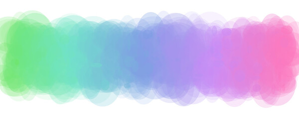 Rainbow colored cloud shape isolated on transparent background