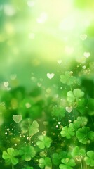 Magical Shamrock & Clover Background