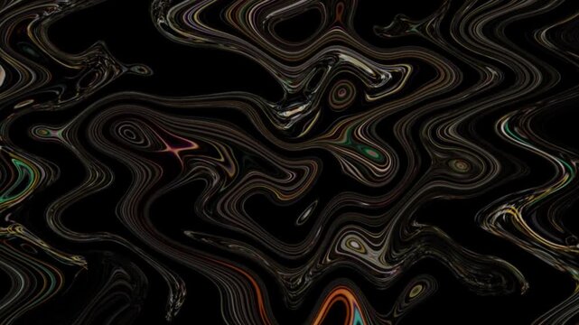 Abstract Liquid Swirl Background with Dynamic Colorful Ripples and Flowing Marbled Textures Creating a Psychedelic and Artistic Visual Motion