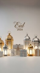 Eid 2026 Modern Greeting Backgrounds