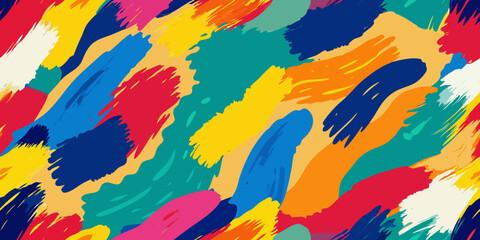 Vibrant abstract background with colorful brush strokes.
