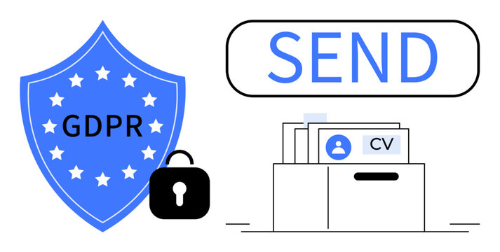 GDPR compliance. GDPR ensures security in personal data transmission, protecting CV and sensitive information online. GDPR is vital for legal compliance, HR processes, and digital security workflows