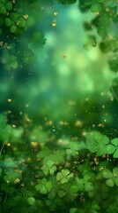 Magical Shamrock & Clover Background