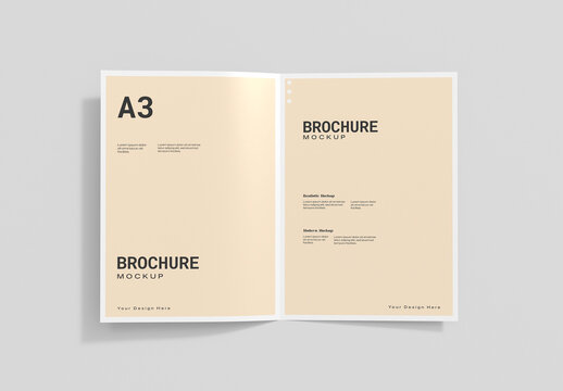 Bifold Brochure Mockup Template