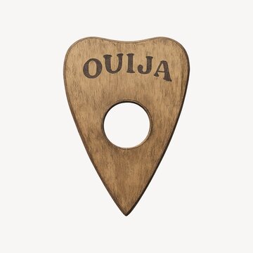 Wooden Ouija board planchette element.