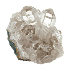 Natural clear quartz crystal points, alpha channel PNG