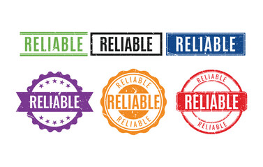 Obraz premium comprehensive collection of colorful reliable rubber stamps in various shapes for professional quality assurance branding