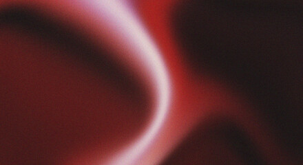 A striking image depicting a bright curved white streak against a dark red background