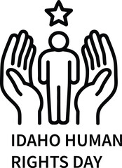 Obraz premium Idaho human rights day: celebrating equality and dignity for all