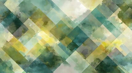 Abstract watercolor background with translucent rectangles forming diagonal patterns in soft colors