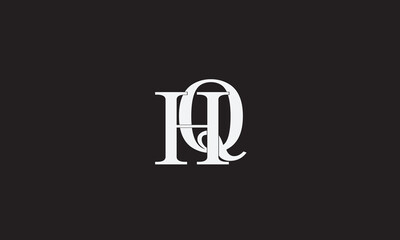 HQ, QH , Q , H , Abstract Letters Logo Monogram