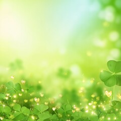 Magical Shamrock & Clover Background