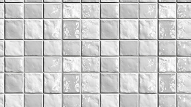 Seamless White Ceramic Tile Texture - Glossy Bathroom Wall Surface. Clean seamless white ceramic tile texture with glossy surface and subtle grout lines.