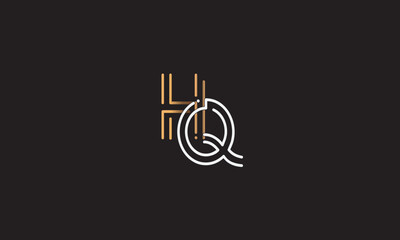 HQ, QH , Q , H , Abstract Letters Logo Monogram