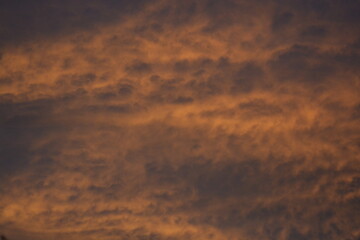 Rich Golden Sunset Cloud Texture Background